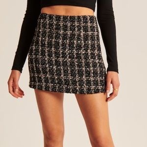 Abercrombie & Fitch Tweed Mini Skort, Size Large